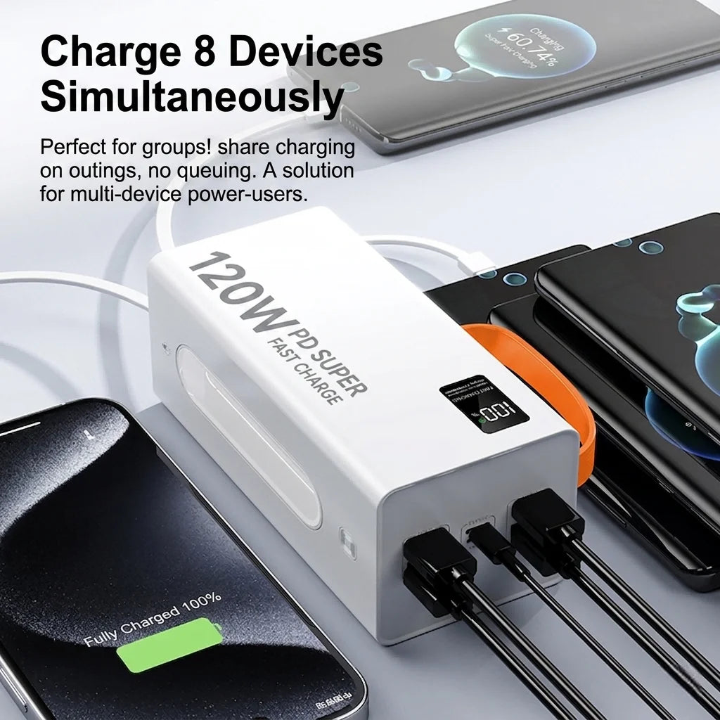 50,000mAh 120W Fast Charging Power Bank