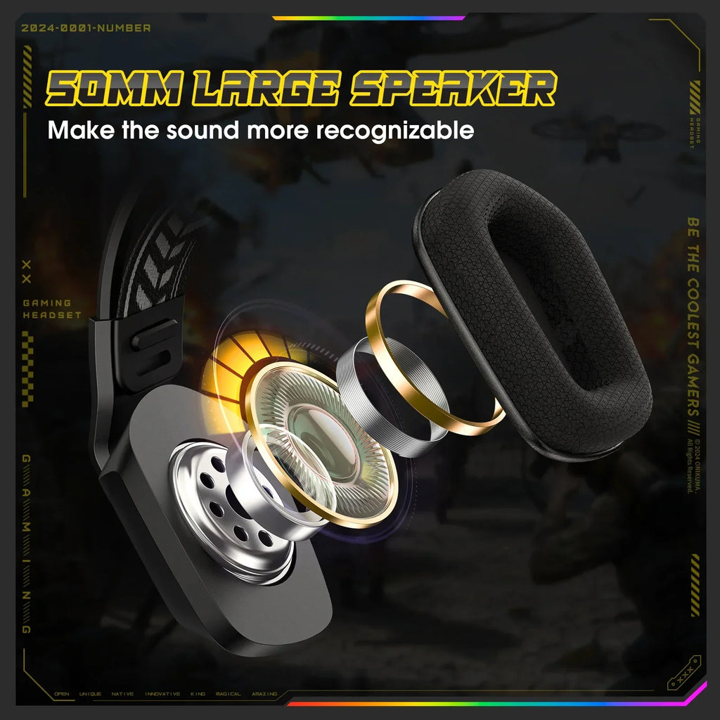 ONIKUMA X13 RGB Gaming Headset with Mic