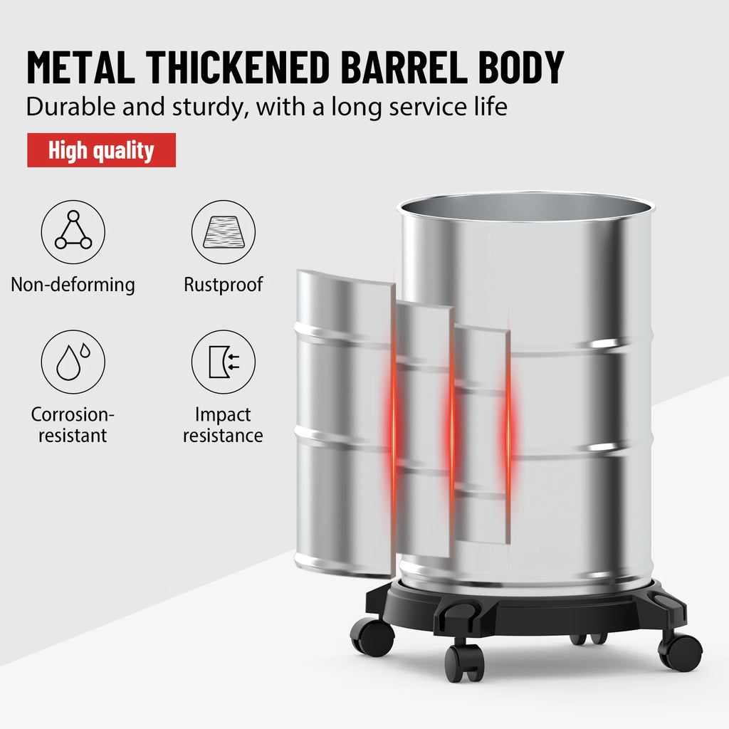 Wet & Dry Vacuum Cleaner 20L 6000W 20kpa 3 In 1 Blower Cleaning Portable Powerful Suction Industrial Vacuum with 4 Caster Wheels