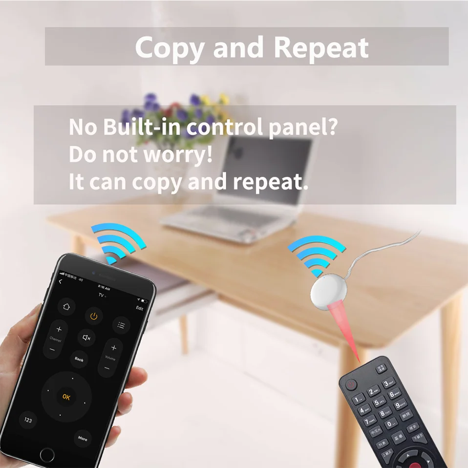 Tuya WiFi IR Remote For Smart Home Automation SmartLife APP Remote Control Universal infraredWork with Alexa SmartThings
