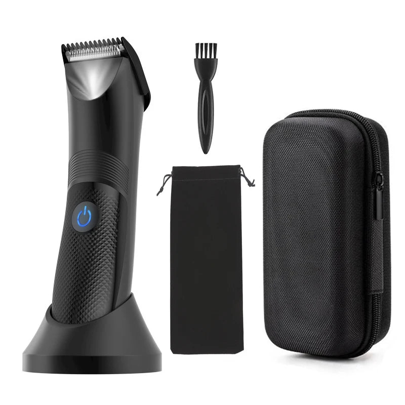 Groin Area Hair Trimmer Lawn Mower Ceramic Blade Waterproof Wet Dry Hair Clippers Pubic Armpit Body Hair Ultimate Hygiene Razor