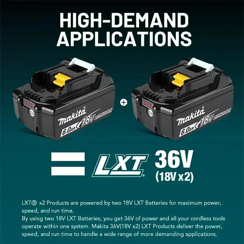 Original 18v Makita battery Authorize the sale of 6.0Ah BL1860B 5.0Ah BL1850B 3.0Ah BL1830B-BL1820B Makita18V battery 5.0Ah 20V