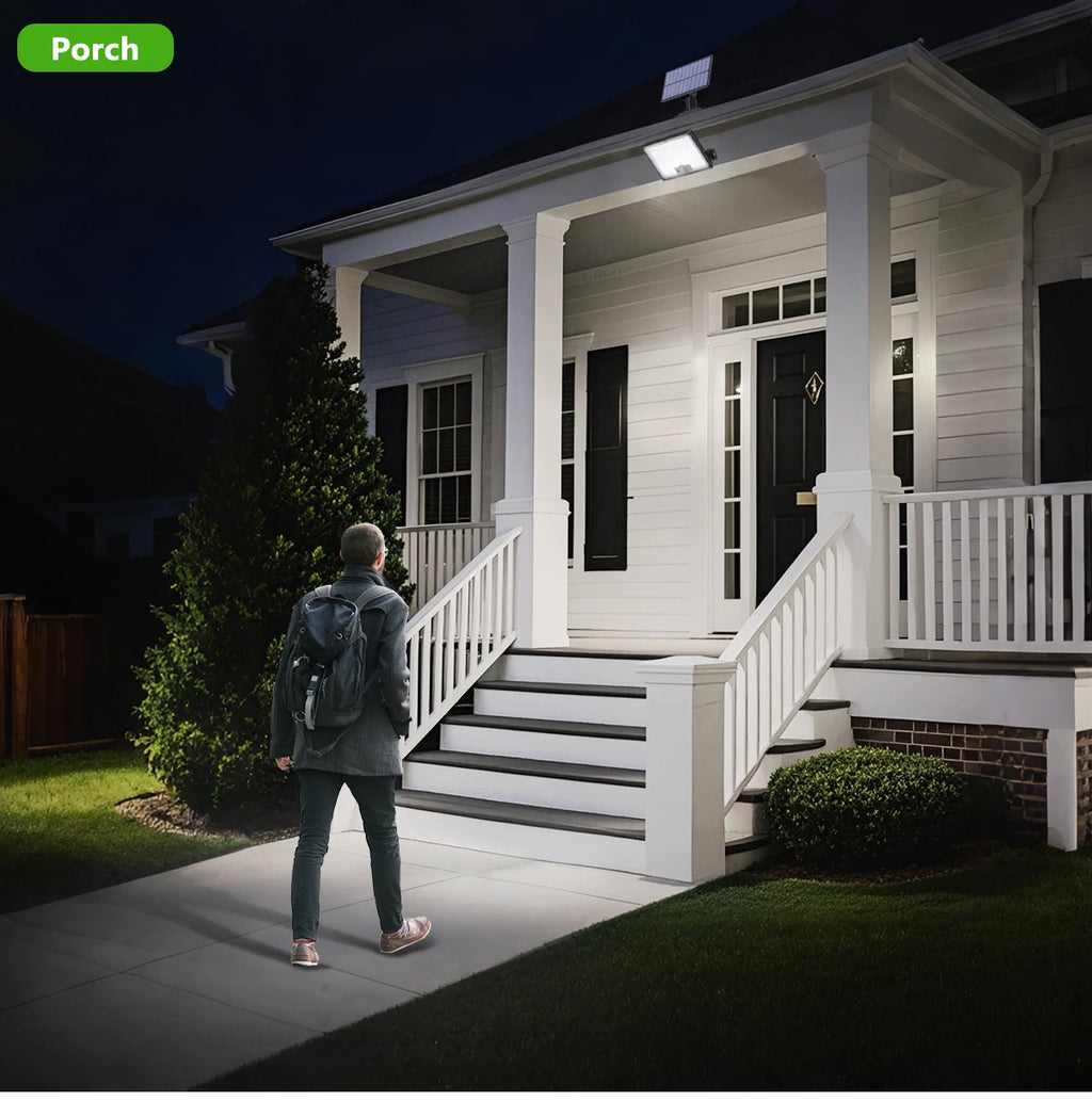 Solar Motion Sensor Outdoor Flood Lights with 400/172 Bright LEDs Dusk to Dawn Outside Flood Lights with 16ft Cable IP65 Lamp