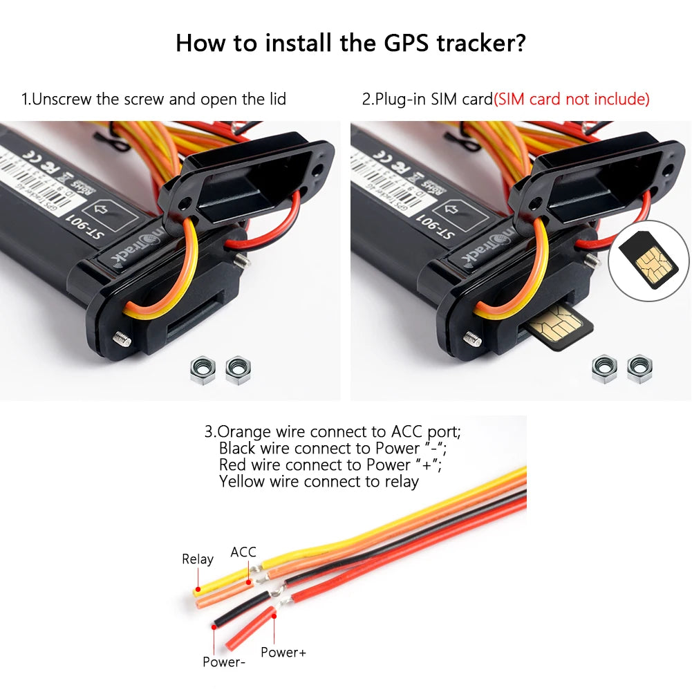 SinoTrack ST-901L 4G GPS Car Tracker with Engine Cut-Off (3-Pack)