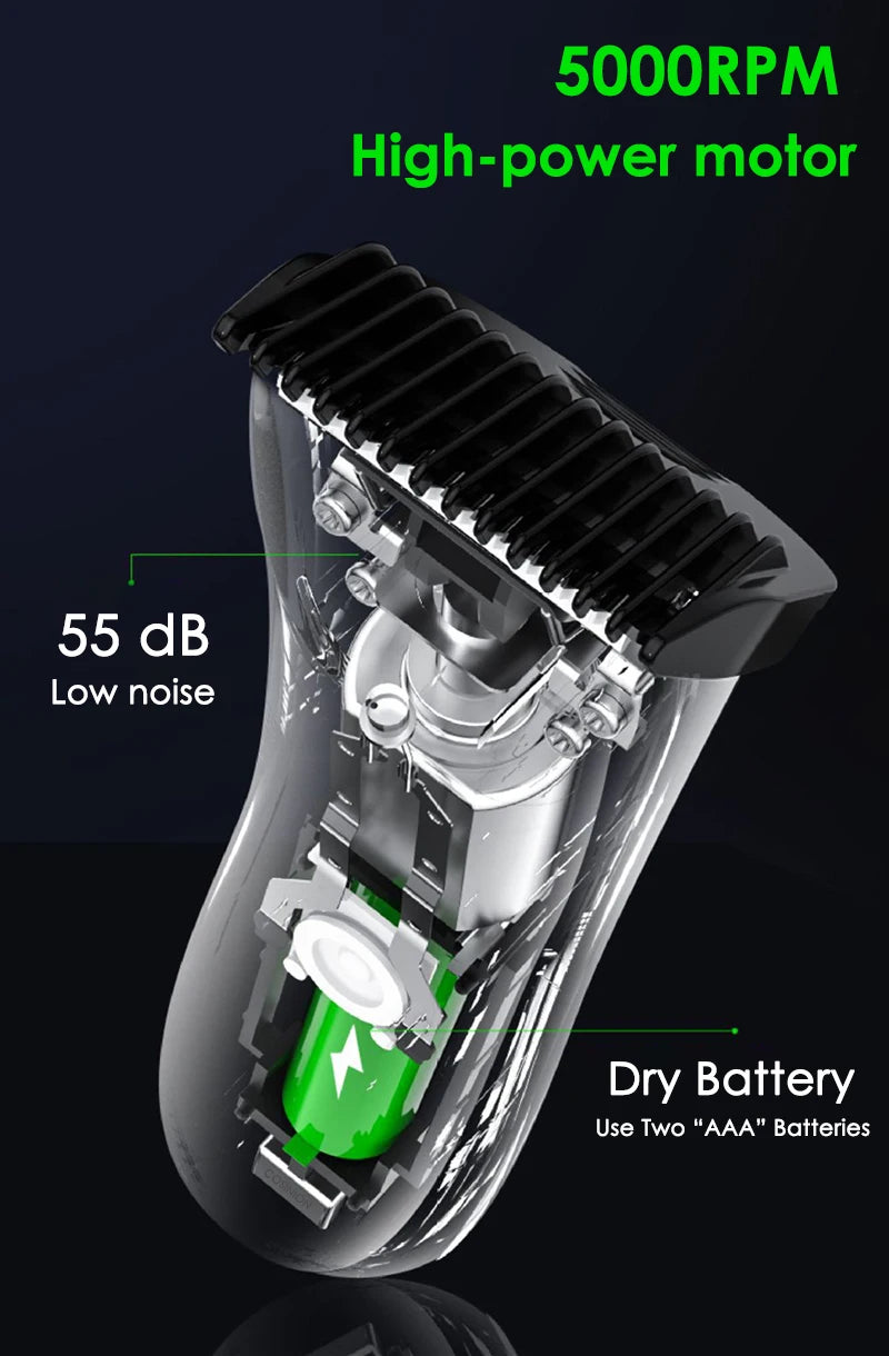 Groin Area Hair Trimmer Lawn Mower Ceramic Blade Waterproof Wet Dry Hair Clippers Pubic Armpit Body Hair Ultimate Hygiene Razor
