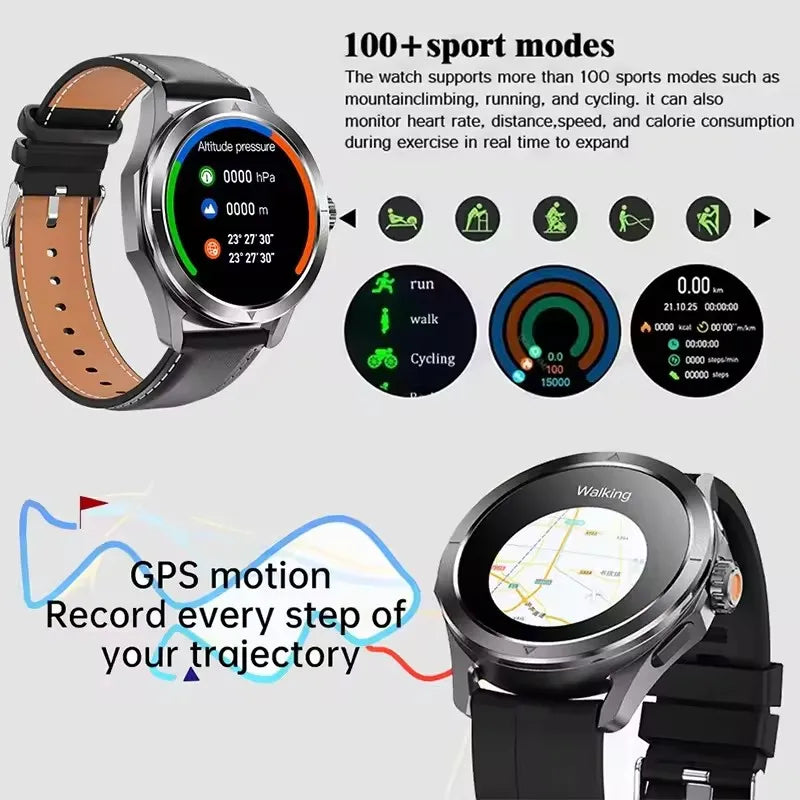 2026 GUHUAVMI Men's Smart Watch Waterproof IP69K Military-Grade Durability Bluetooth Call GPS Tracking Smartwatches Android iOS