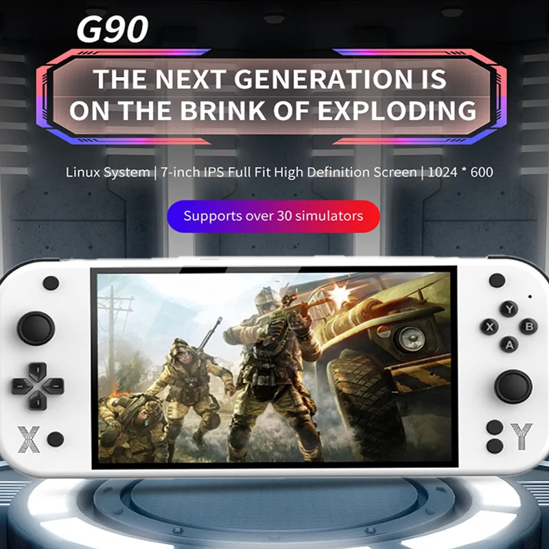 G90 Portable Handheld Game Console Large Screen High Definition Retro Arcade Nostalgic TV Home Gaming Device