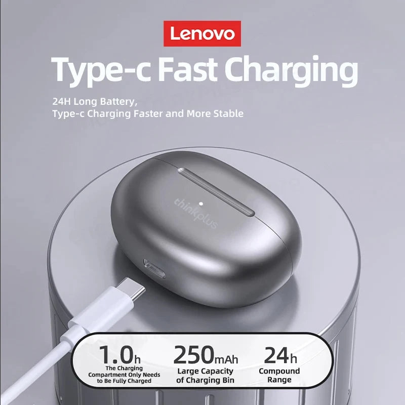 Lenovo LP5 Wireless Bluetooth Earbuds | HiFi Sound, Waterproof, Sports
