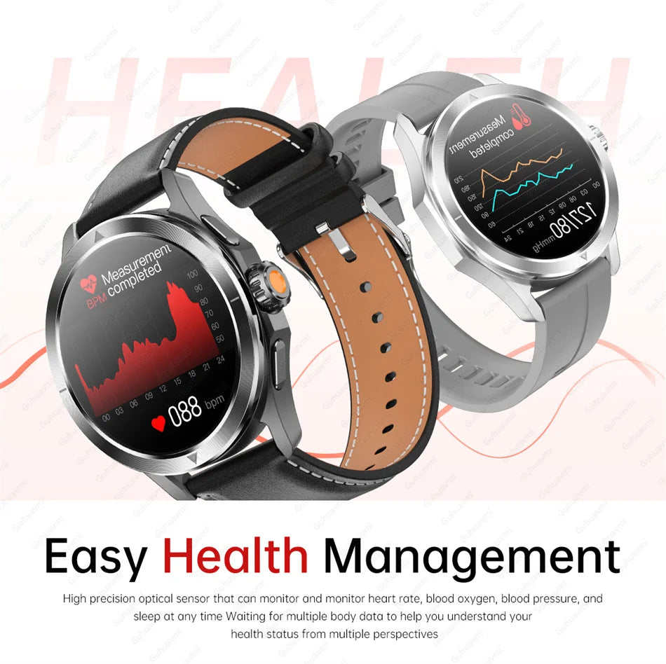 2026 GUHUAVMI Men's Smart Watch Waterproof IP69K Military-Grade Durability Bluetooth Call GPS Tracking Smartwatches Android iOS