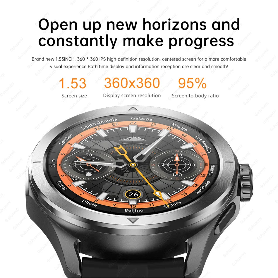2026 GUHUAVMI Men's Smart Watch Waterproof IP69K Military-Grade Durability Bluetooth Call GPS Tracking Smartwatches Android iOS