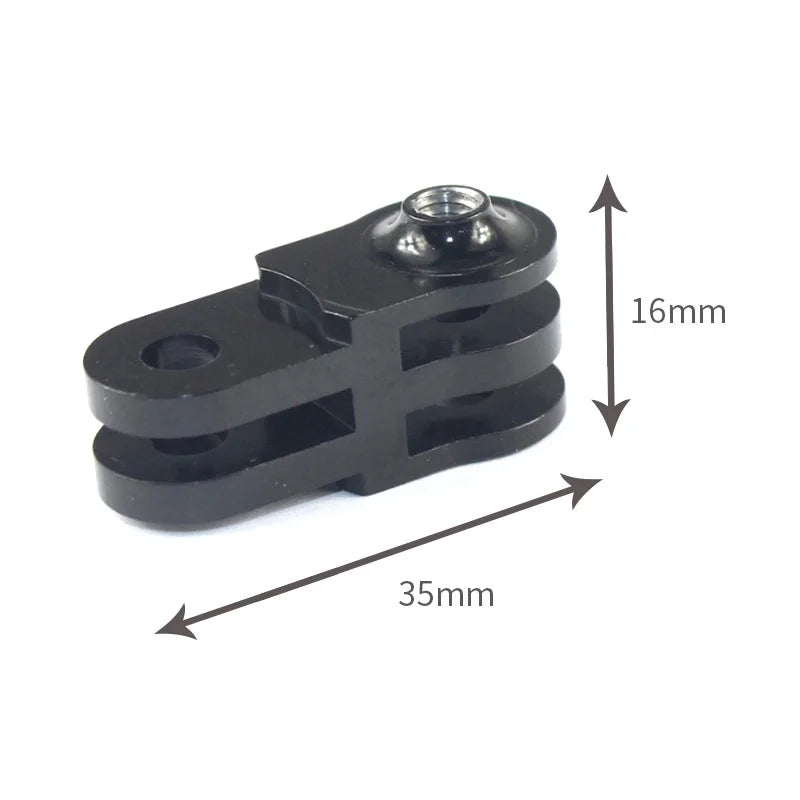 CNC Aluminum Three-Way Pivot Arm Mount Adapter for GOPRO Hero 13 12 11 10 Session Yi SJcam EKEN Sony DJI Action Camera Tripod