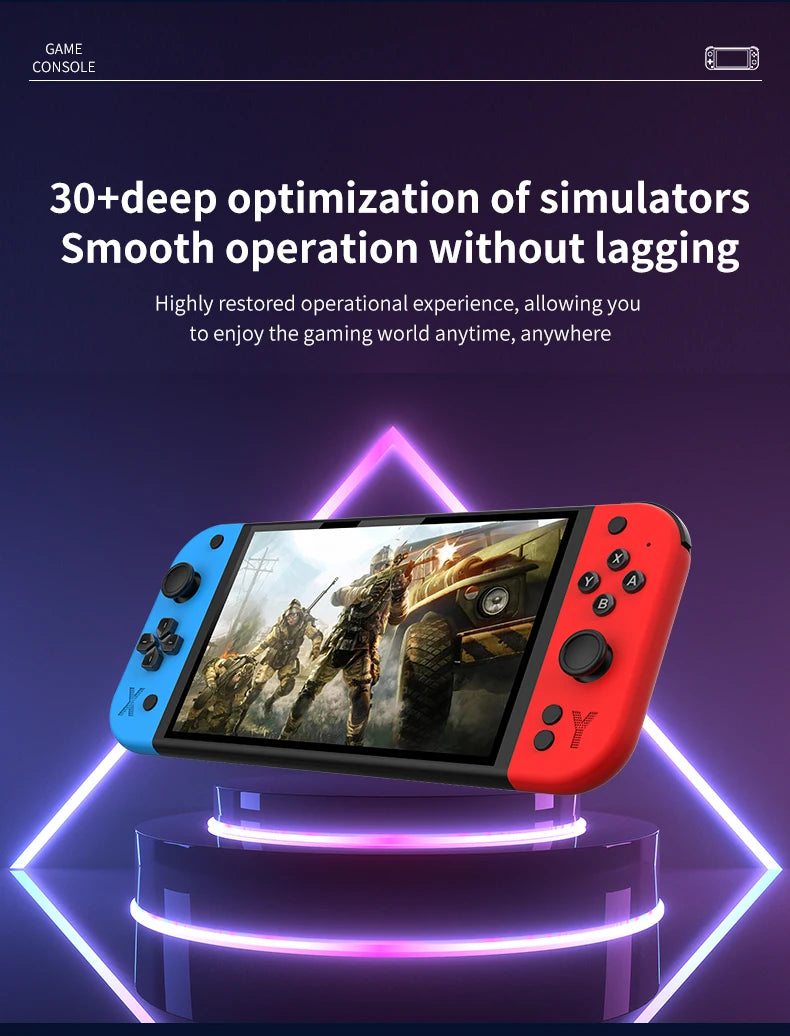 G90 Retro Handheld Game Console Built-in Mass Classic Arcade Games HD Large Screen Support Connect TV Portable Gaming Console Gi