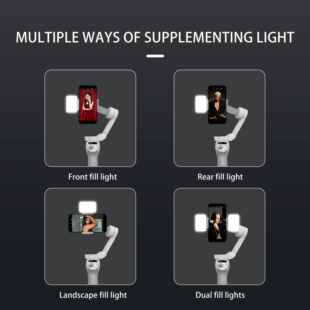 For DJI Osmo Mobile 7/7P/6/5 magnetic fill light live cell phone beauty photography light pocket light