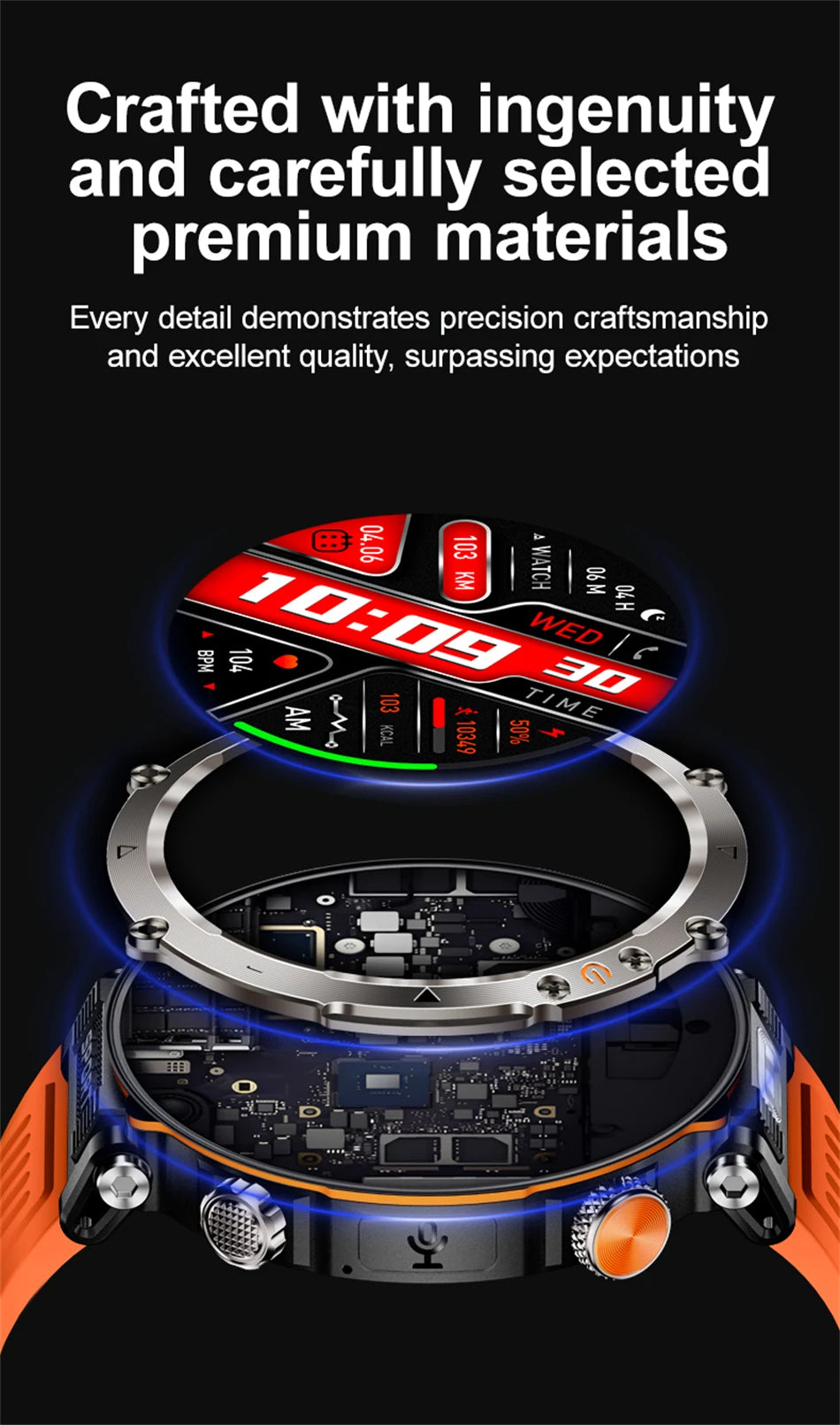 Outdoor Sports Smart Watch Men AMOLED Screen NFC Heart Rate Bluetooth Call 5ATM Waterproof Smartwatch 2025 New Fashion Luxury