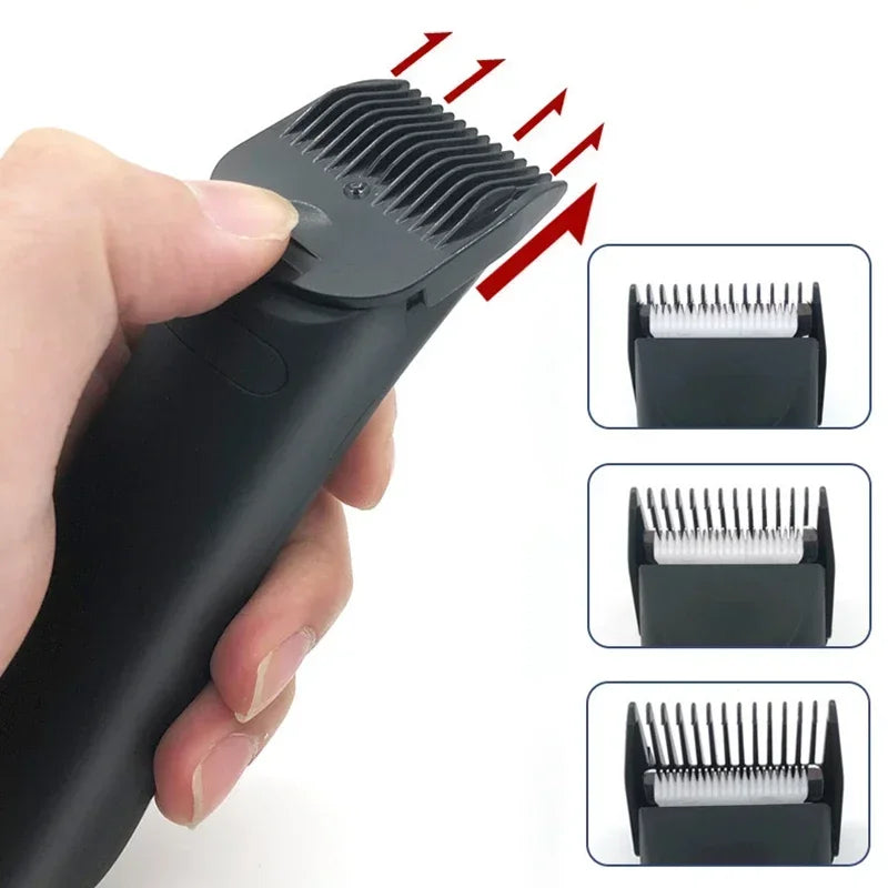 Groin Area Hair Trimmer Lawn Mower Ceramic Blade Waterproof Wet Dry Hair Clippers Pubic Armpit Body Hair Ultimate Hygiene Razor