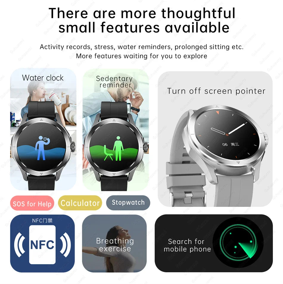 2026 GUHUAVMI Men's Smart Watch Waterproof IP69K Military-Grade Durability Bluetooth Call GPS Tracking Smartwatches Android iOS