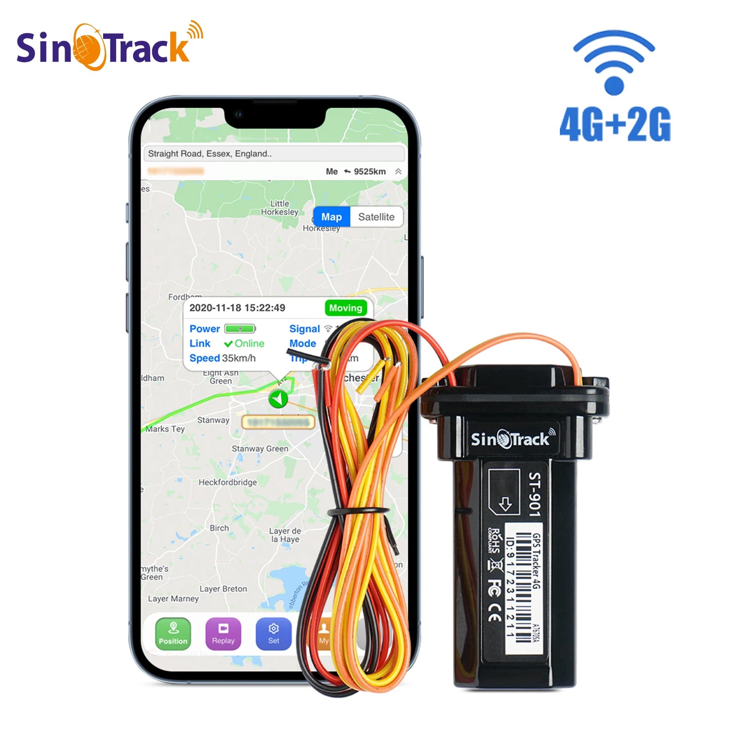 SinoTrack ST-901L 4G GPS Car Tracker with Engine Cut-Off (3-Pack)