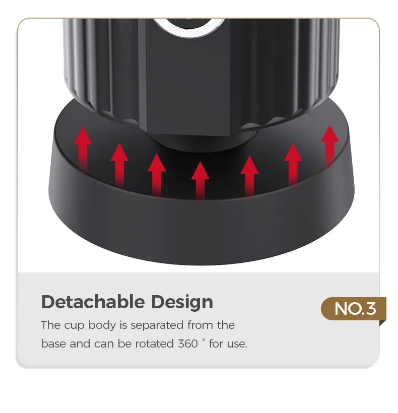 Cafelffe Electric Milk Frother Frothing Foamer Chocolate Mixer Cold/Hot Latte Cappuccino automatic Milk Foam Cool Touch Stirring