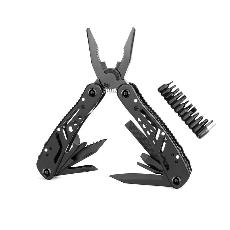 Stainless Steel 24-in-1 Multitool Screwdriver Portable Cutter Folding Tool for Camping Hunting Outdoor Activities High-Quality G