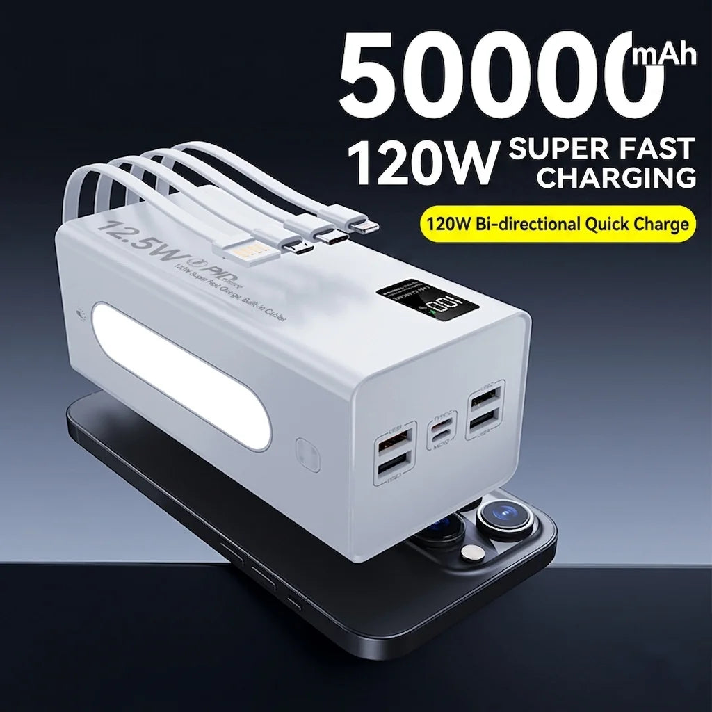 50,000mAh 120W Fast Charging Power Bank
