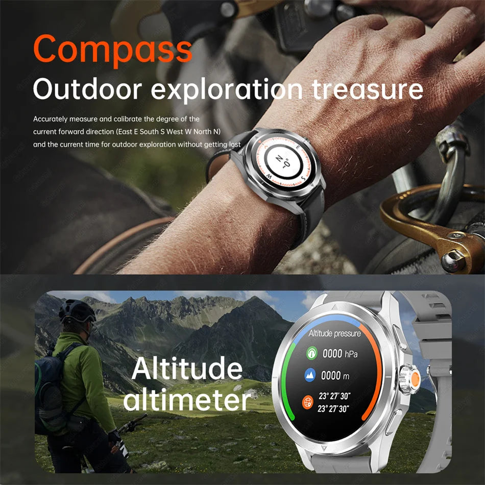 2026 GUHUAVMI Men's Smart Watch Waterproof IP69K Military-Grade Durability Bluetooth Call GPS Tracking Smartwatches Android iOS