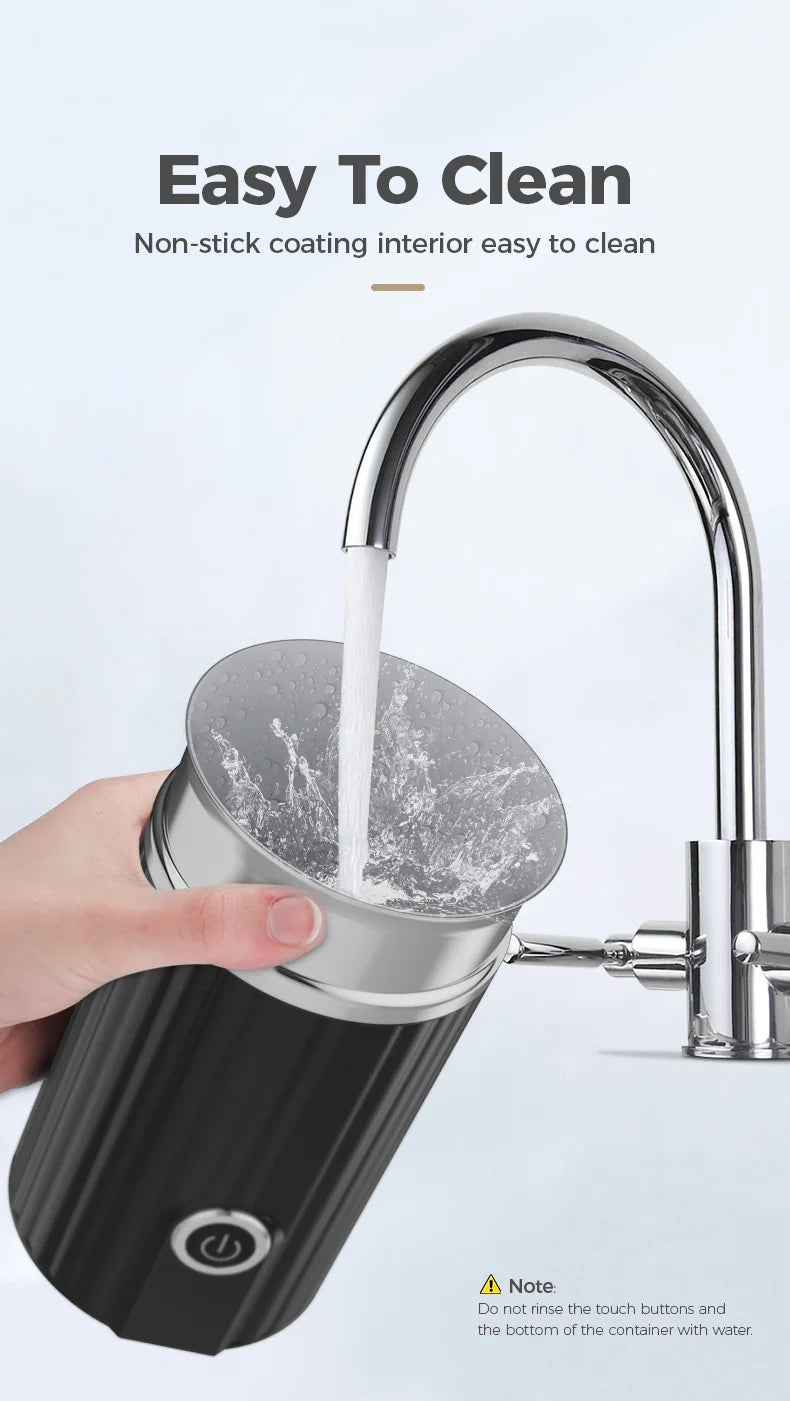 Cafelffe Electric Milk Frother Frothing Foamer Chocolate Mixer Cold/Hot Latte Cappuccino automatic Milk Foam Cool Touch Stirring