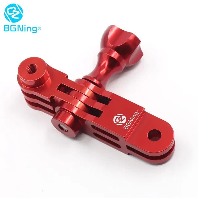 CNC Aluminum Three-Way Pivot Arm Mount Adapter for GOPRO Hero 13 12 11 10 Session Yi SJcam EKEN Sony DJI Action Camera Tripod