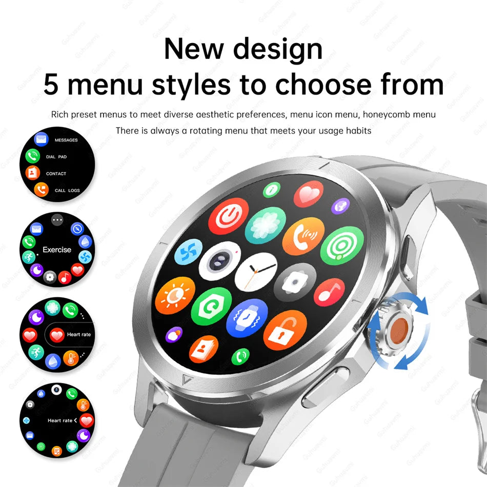 2026 GUHUAVMI Men's Smart Watch Waterproof IP69K Military-Grade Durability Bluetooth Call GPS Tracking Smartwatches Android iOS