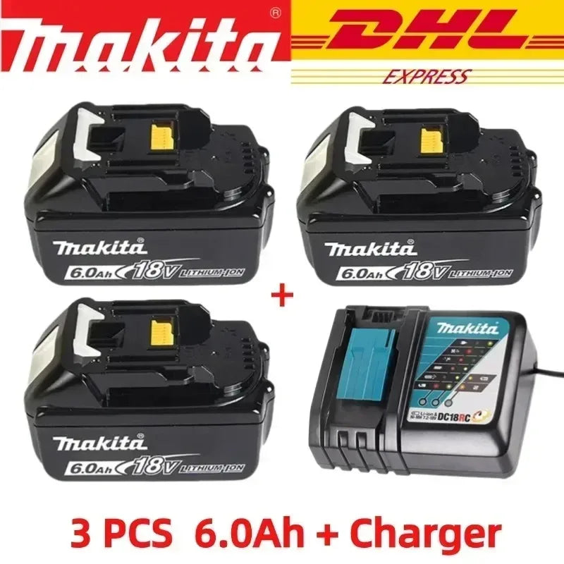 Original 18v Makita battery Authorize the sale of 6.0Ah BL1860B 5.0Ah BL1850B 3.0Ah BL1830B-BL1820B Makita18V battery 5.0Ah 20V