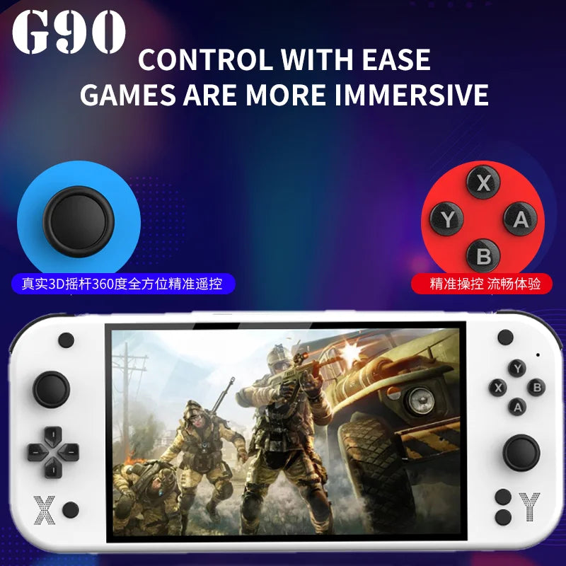 G90 Portable Handheld Game Console Large Screen High Definition Retro Arcade Nostalgic TV Home Gaming Device