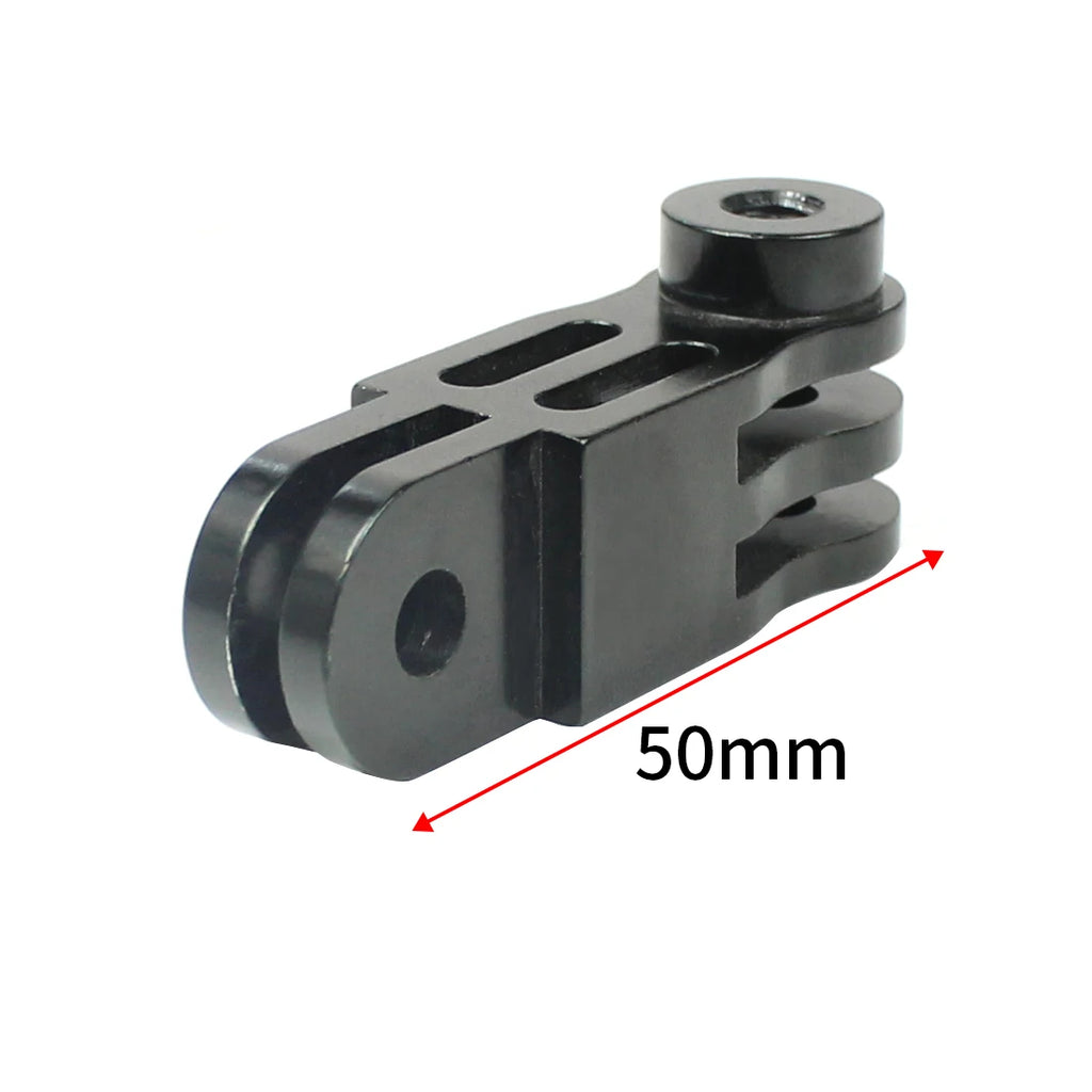CNC Aluminum Three-Way Pivot Arm Mount Adapter for GOPRO Hero 13 12 11 10 Session Yi SJcam EKEN Sony DJI Action Camera Tripod