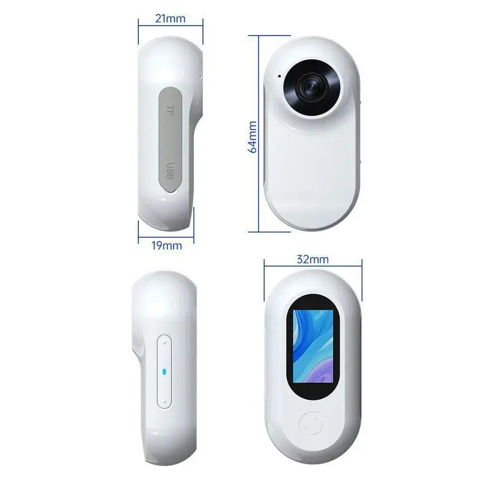 No WiFi Required Cat and Dog Collar Camera with Video Recording Movement, Mini Body Camera Indoor/Outdoor Wireless Collar