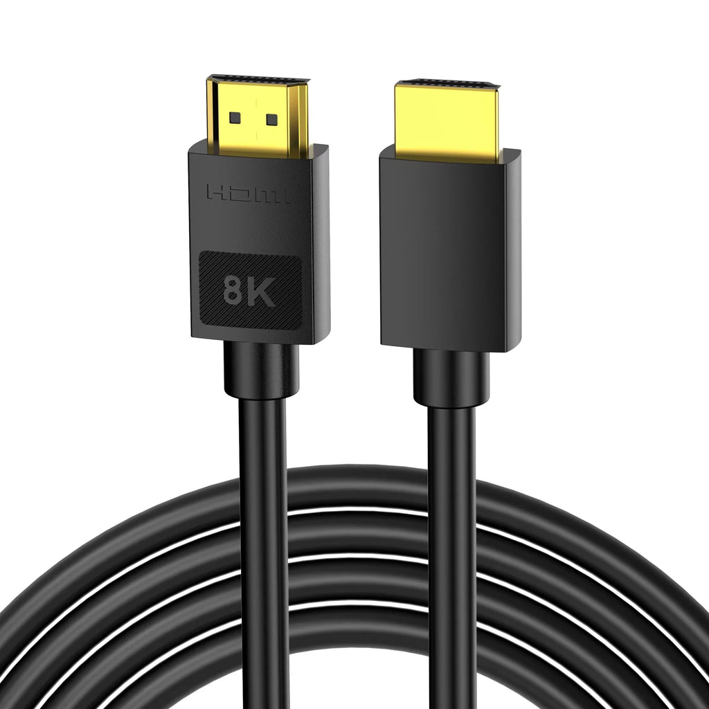 1.65/3.3/6.6/10FT 8K HDMI 2.1 Cable 48Gbps Ultra High Speed 8K60 4K120Hz eARC 3D HDR10 Compatible with Roku TV/PS5/HDTV/Blu-ray