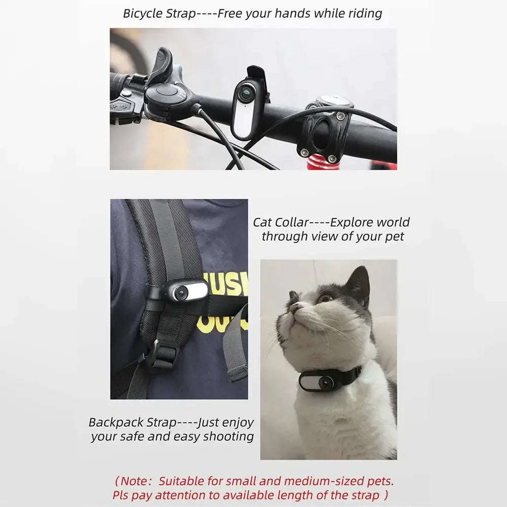 No WiFi Required Cat and Dog Collar Camera with Video Recording Movement, Mini Body Camera Indoor/Outdoor Wireless Collar