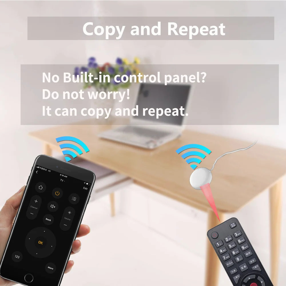 Tuya WiFi IR Remote For Smart Home Automation SmartLife APP Remote Control Universal infraredWork with Alexa SmartThings