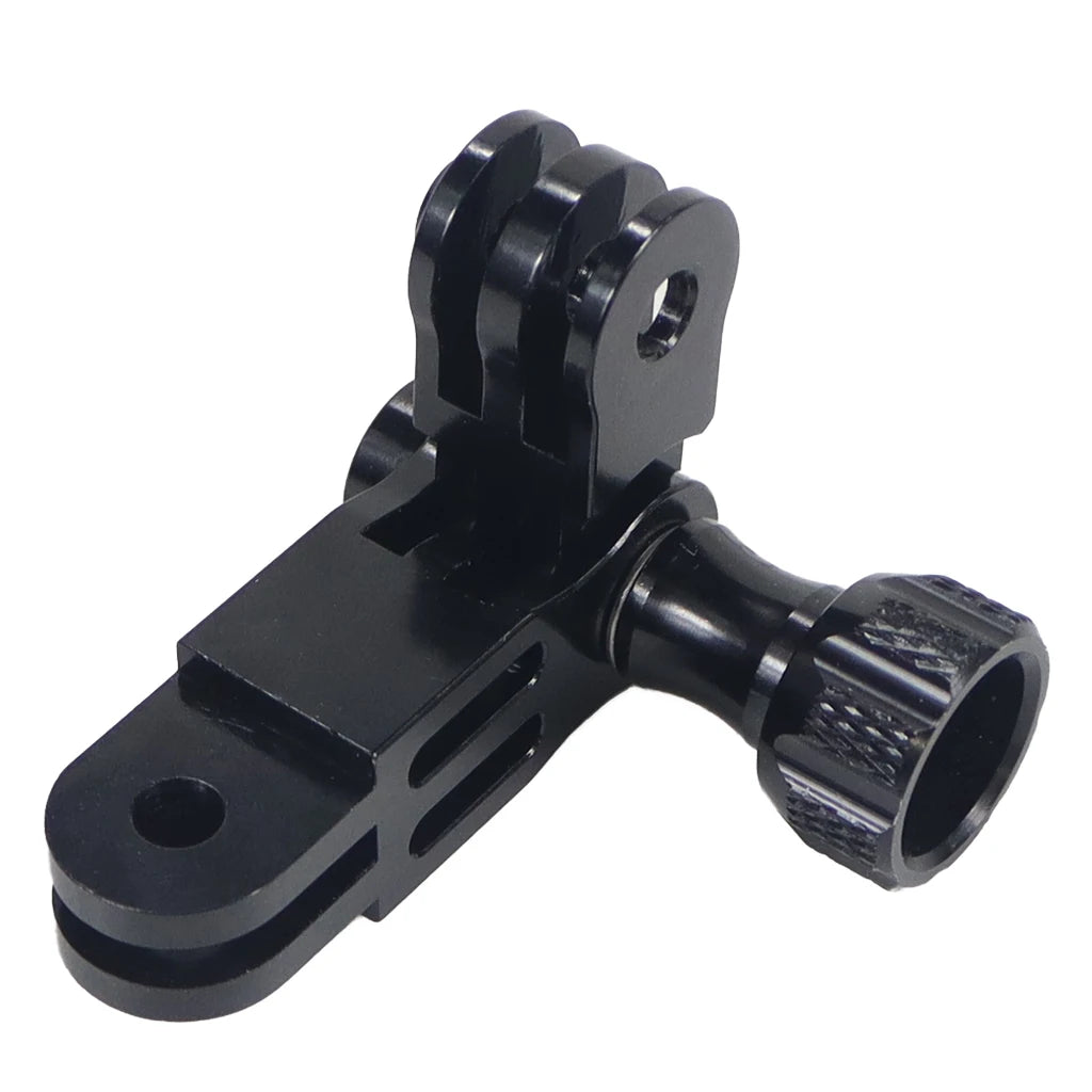 CNC Aluminum Three-Way Pivot Arm Mount Adapter for GOPRO Hero 13 12 11 10 Session Yi SJcam EKEN Sony DJI Action Camera Tripod