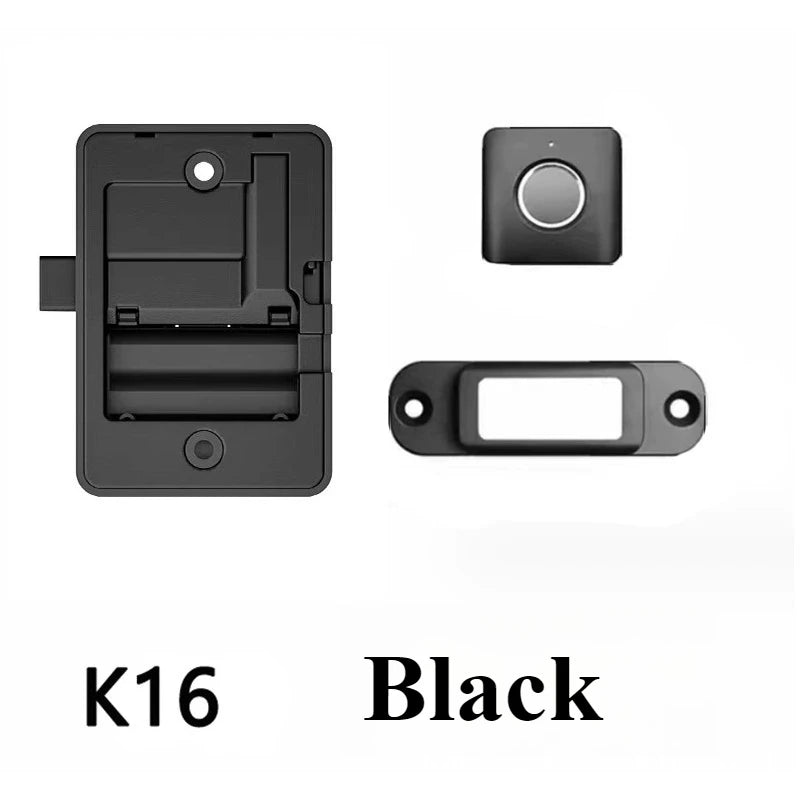 Compact ABS Fingerprint Drawer Lock Smart Biometric Security for Cabinets Shoe Lockers File Cabinets Easy to Install