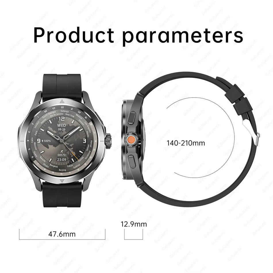 2026 GUHUAVMI Men's Smart Watch Waterproof IP69K Military-Grade Durability Bluetooth Call GPS Tracking Smartwatches Android iOS