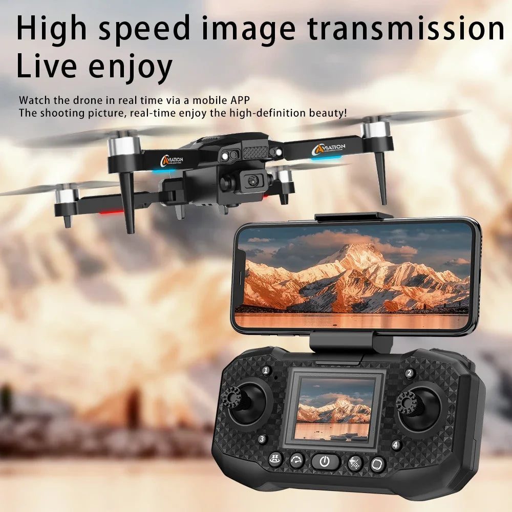 Lenovo Original F205 Drone Professional 8K HD Dual Camera With Screen Remote Control Smart Obstacle Avoidanc FPV Brushless Motor