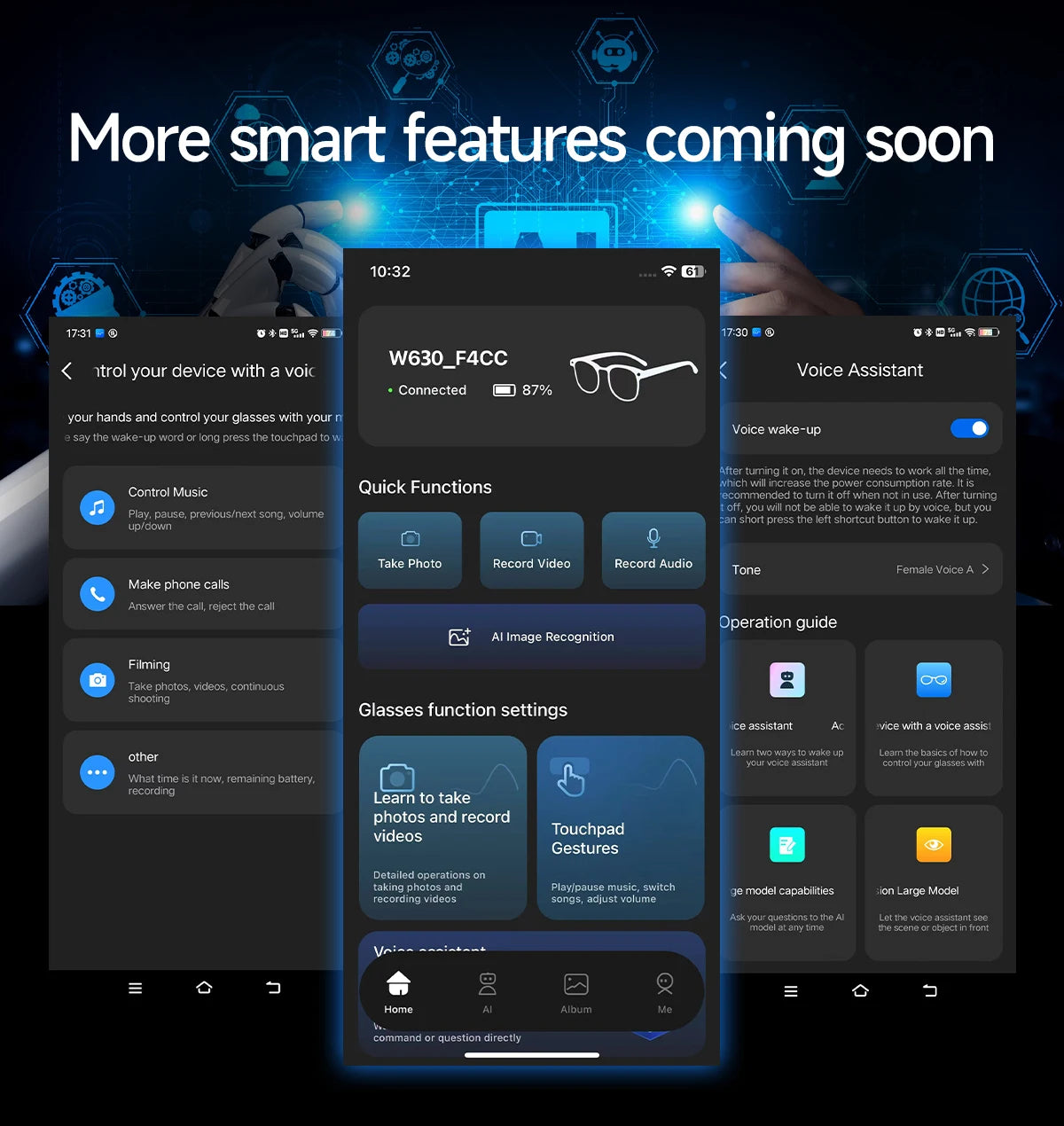 2026 World Premiere 4K HD Camera AI Smart Glasses 800W Pixel Camera 1080P Video AI Photo Recognition Call Travel abroad Glasses