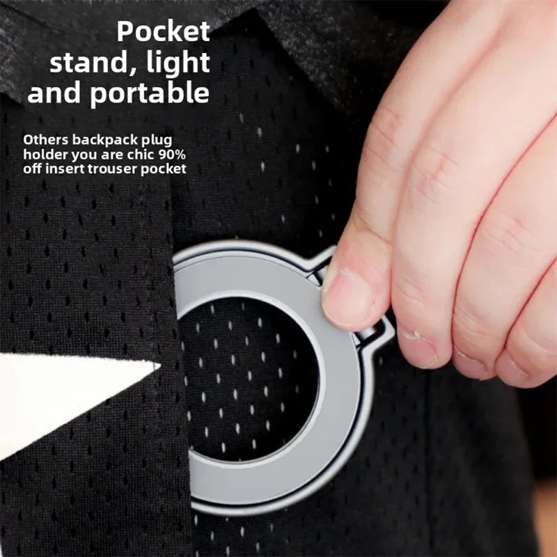 360° Rotation Magnetic Finger Ring Phone Holder Aluminum Alloy Foldable  For iPhone 17 16 15 14 13 12 Pro Max