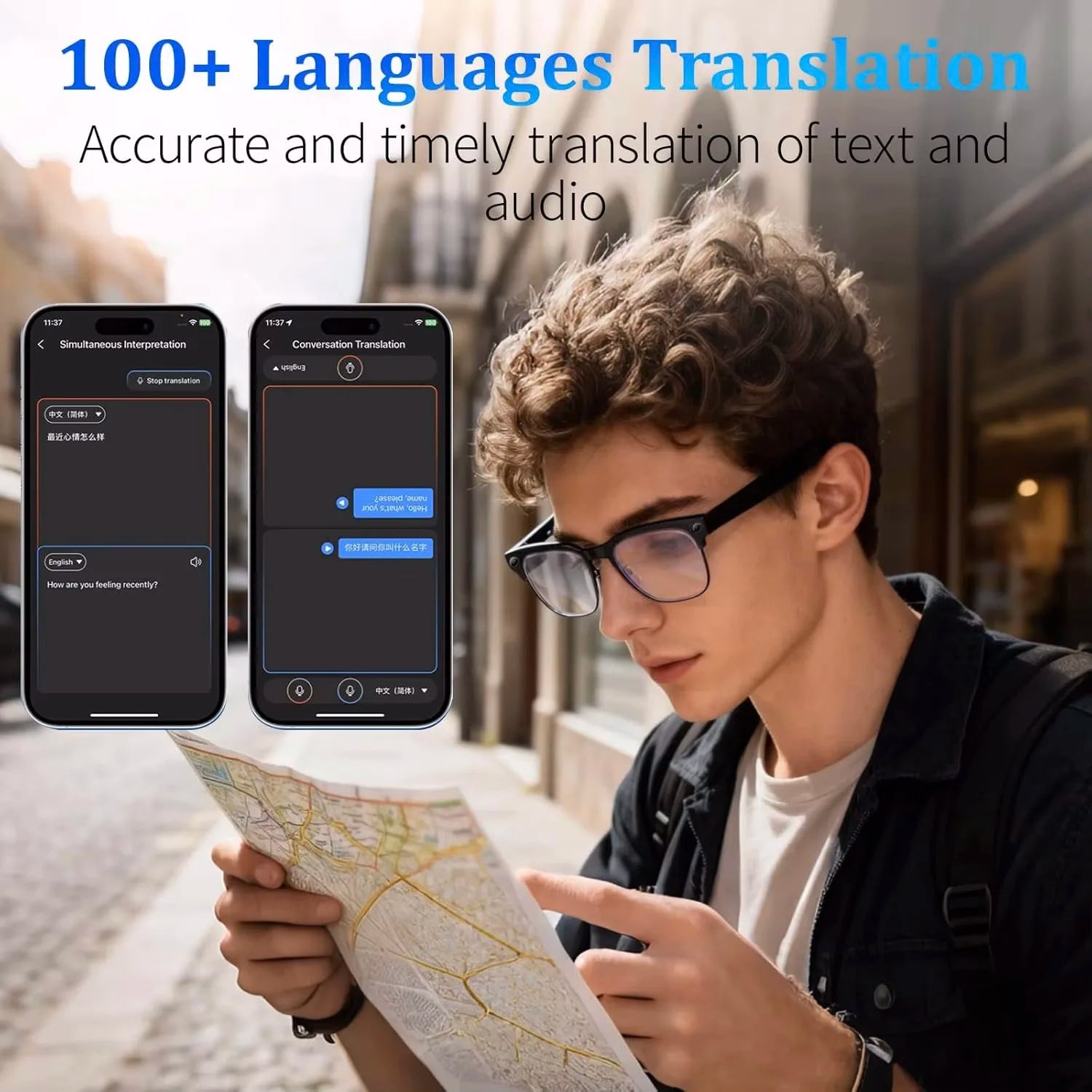 2026 World Premiere 4K HD Camera AI Smart Glasses 800W Pixel Camera 1080P Video AI Photo Recognition Call Travel abroad Glasses