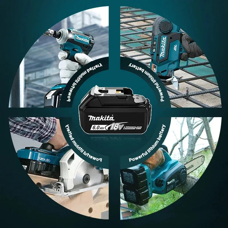 Original 18v Makita battery Authorize the sale of 6.0Ah BL1860B 5.0Ah BL1850B 3.0Ah BL1830B-BL1820B Makita18V battery 5.0Ah 20V