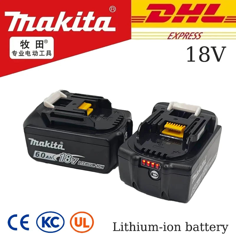 Original 18v Makita battery Authorize the sale of 6.0Ah BL1860B 5.0Ah BL1850B 3.0Ah BL1830B-BL1820B Makita18V battery 5.0Ah 20V