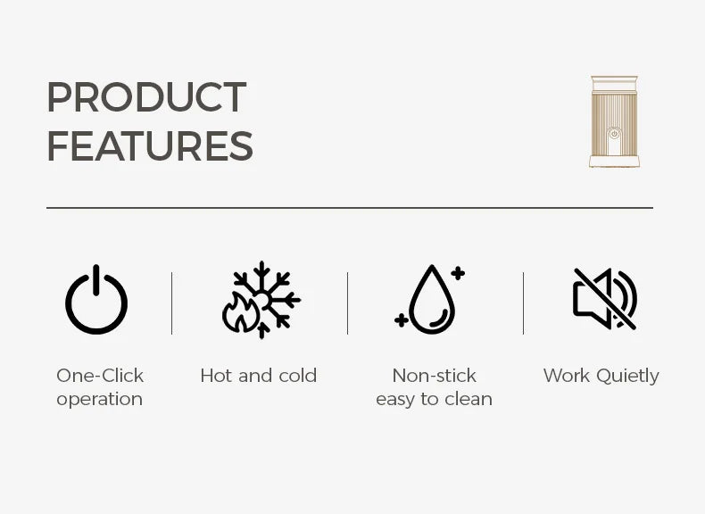 Cafelffe Electric Milk Frother Frothing Foamer Chocolate Mixer Cold/Hot Latte Cappuccino automatic Milk Foam Cool Touch Stirring