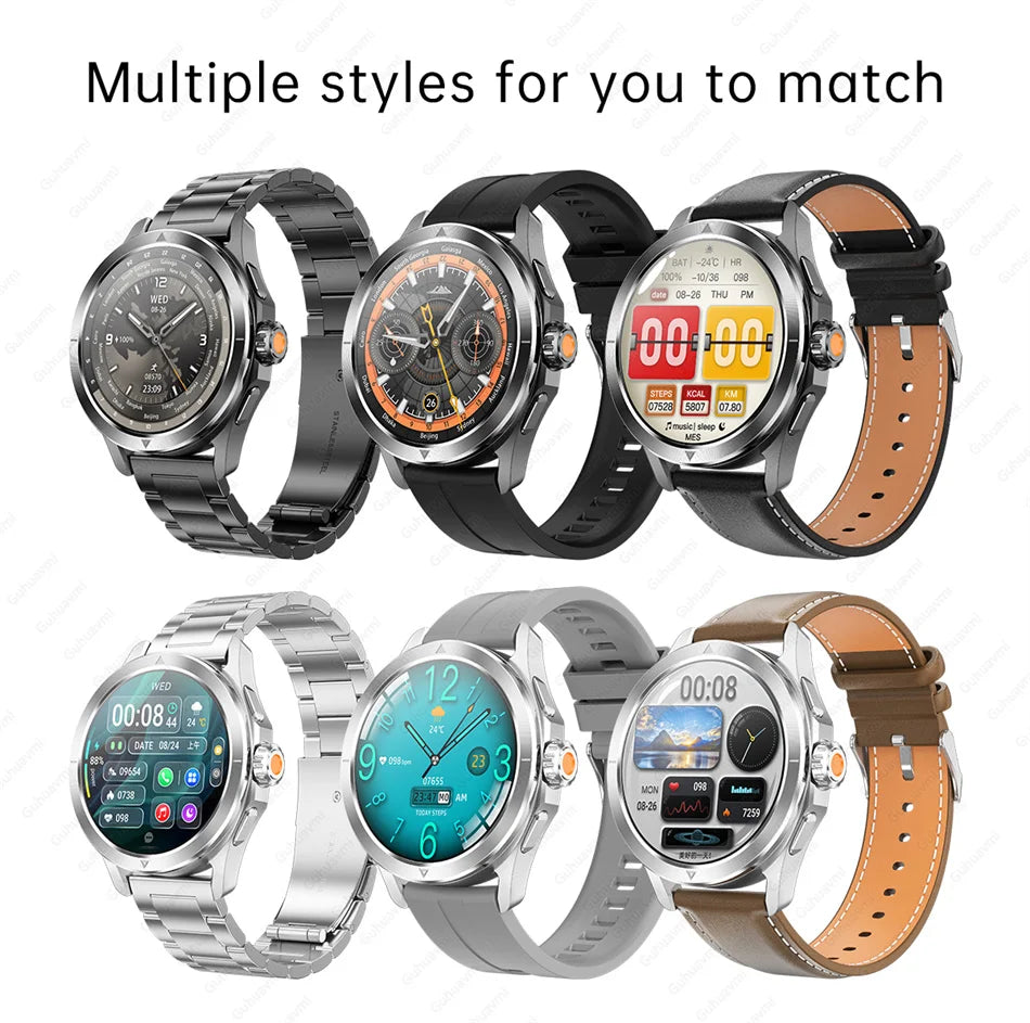 2026 GUHUAVMI Men's Smart Watch Waterproof IP69K Military-Grade Durability Bluetooth Call GPS Tracking Smartwatches Android iOS