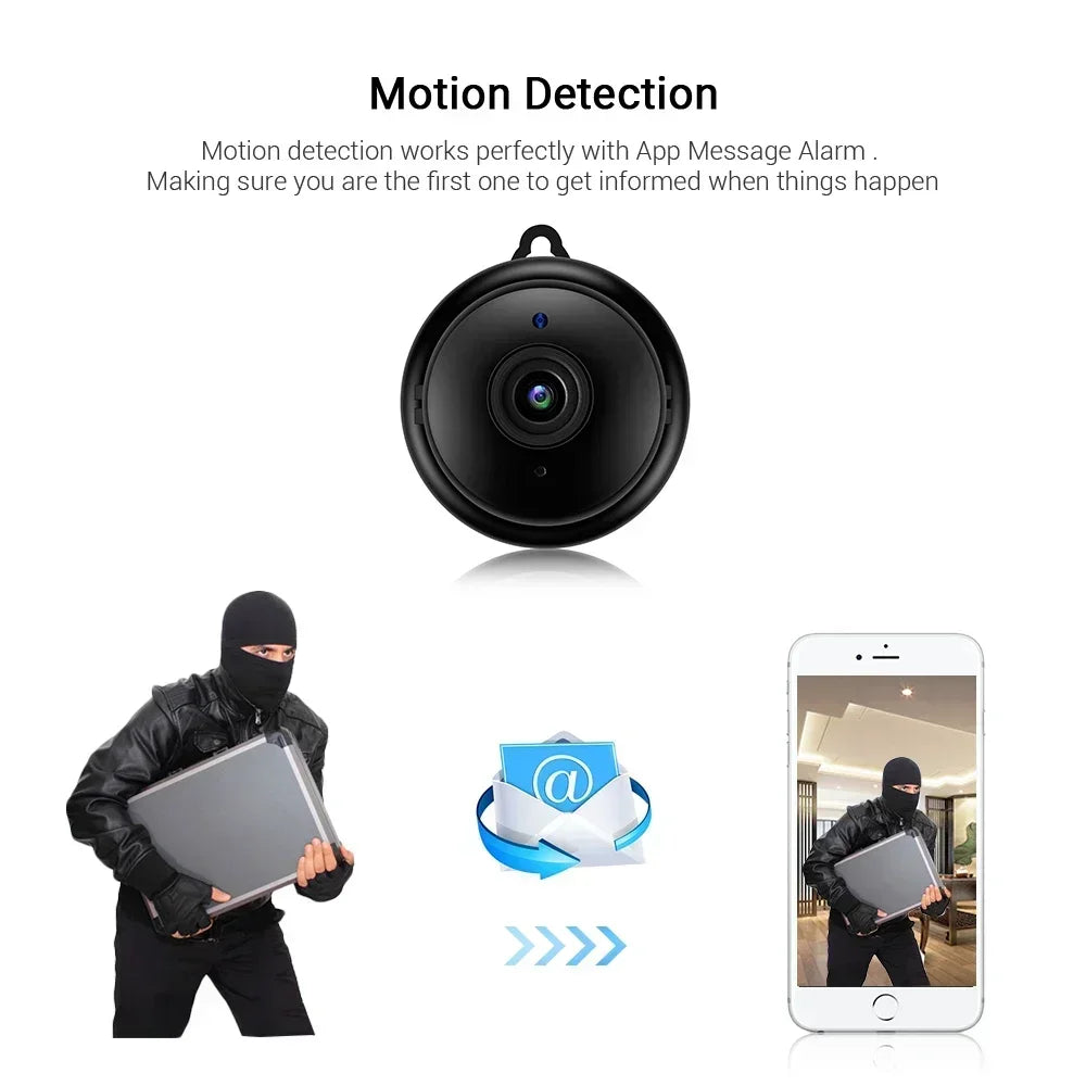 V380 Mini Cameras HD 1080P Small Wifi Camera  Micro IP Cam Infrared Night Version DVR Remote Motion Sensor Audio Video Recorder