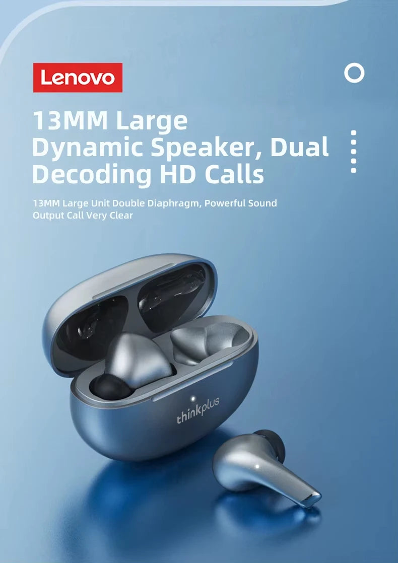 Lenovo LP5 Wireless Bluetooth Earbuds | HiFi Sound, Waterproof, Sports