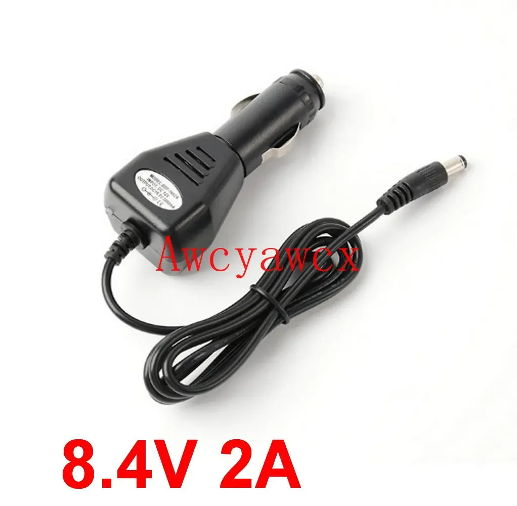 High Quality 8.4V 12.6V 16.8V 2A 2000mA car Charger Li-ion Battery car adapter Power supply For18650 Battery lithium battery