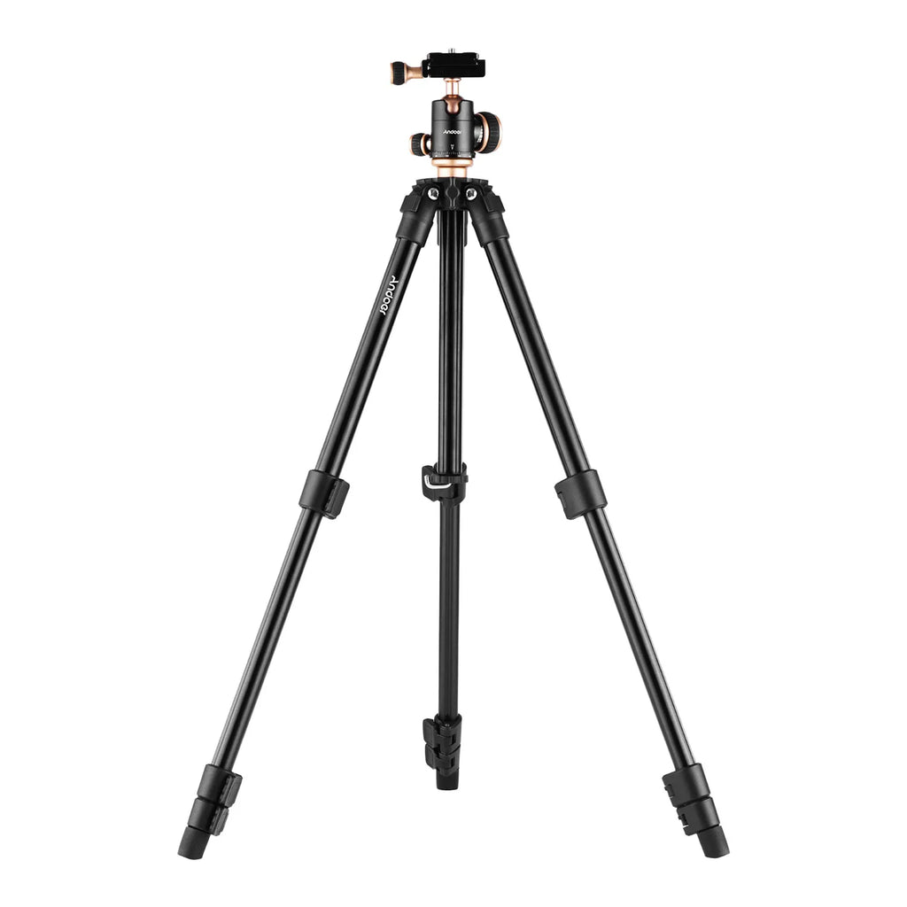 Camera Tripod Complete Tripods with Panoramic Ballhead Bubble Level Adjustable Height Portable Travel Tripod for DSLR Digital Ca